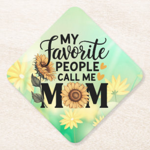 My Favourite People Call Mom-56392 Paper Coaster