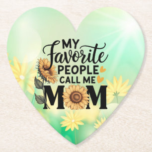 My Favourite People Call Mom-56392 Paper Coaster