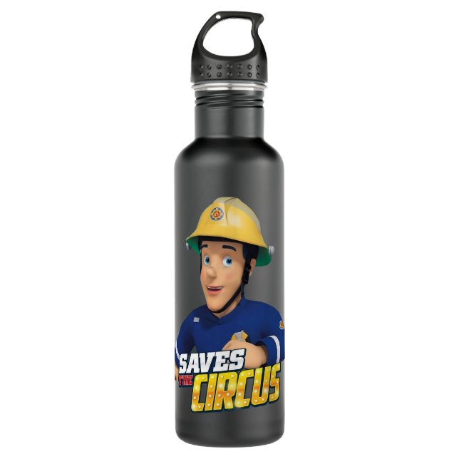 My Favourite People Fireman Children Cartoons Sam  710 Ml Water Bottle (Front)