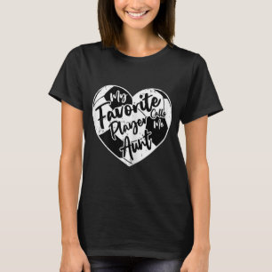 My Favourite Player Calls Me Aunt Soccer Heart T-Shirt