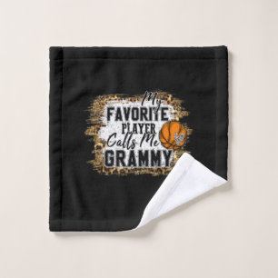 My Favourite Player Calls Me Grammy Basketball Xma Wash Cloth