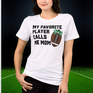 My Favourite Player Calls Me Mom Football Tri-Blend Shirt