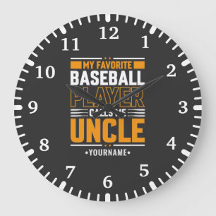 My Favourite Player Calls Me Uncle Large Clock