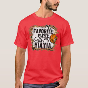 My Favourite Player Calls Me Yiayia basketball mot T-Shirt