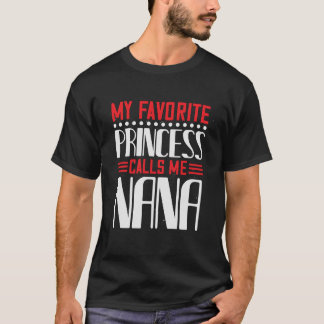 My Favourite princess call me nana Basic Dark Men` T-Shirt