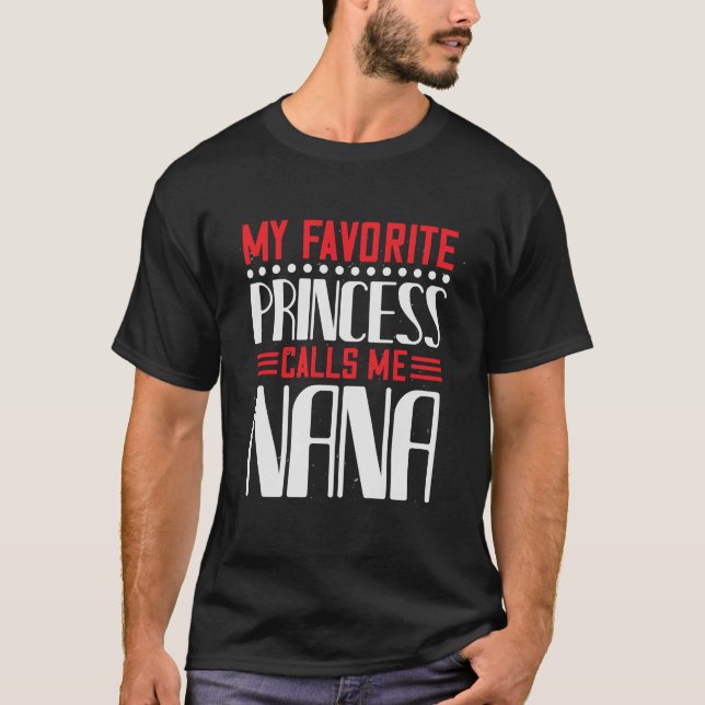My Favourite princess call me nana Basic Dark Men` T-Shirt (Front)