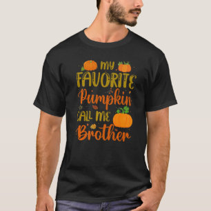 My Favourite Pumpkin Call Me Brother Pumpkin Spice T-Shirt