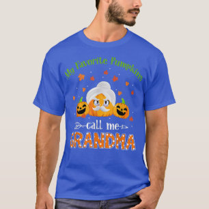 My Favourite Pumpkin Call me Grandma Funny Thanksg T-Shirt