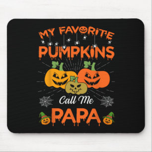 My Favourite Pumpkins Call Me Papa Halloween Women Mouse Pad