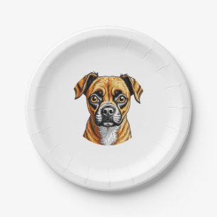 My favourite puppy paper plate