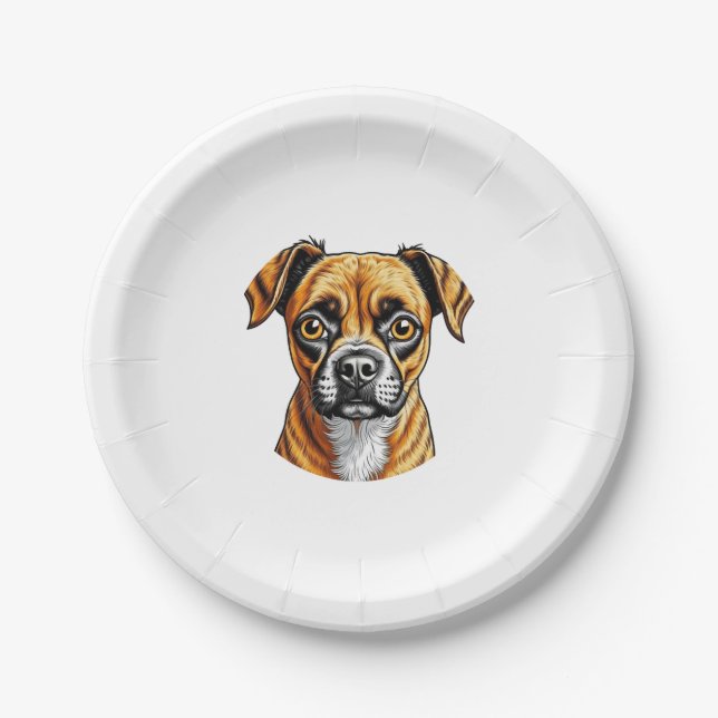 My favourite puppy paper plate (Front)