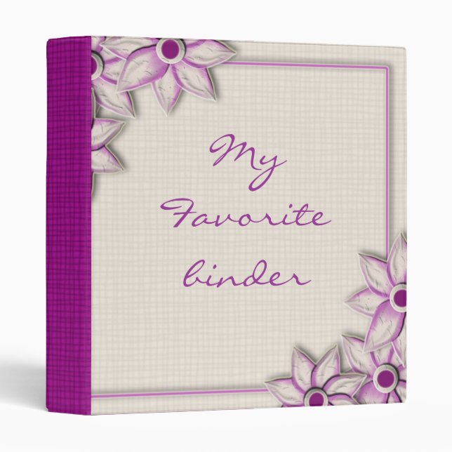 My  Favourite Purple Binder (Front/Spine)
