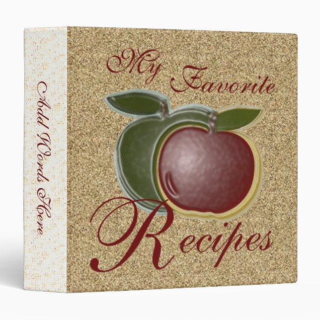 My Favourite Recipes Apples Binder (Front/Spine)