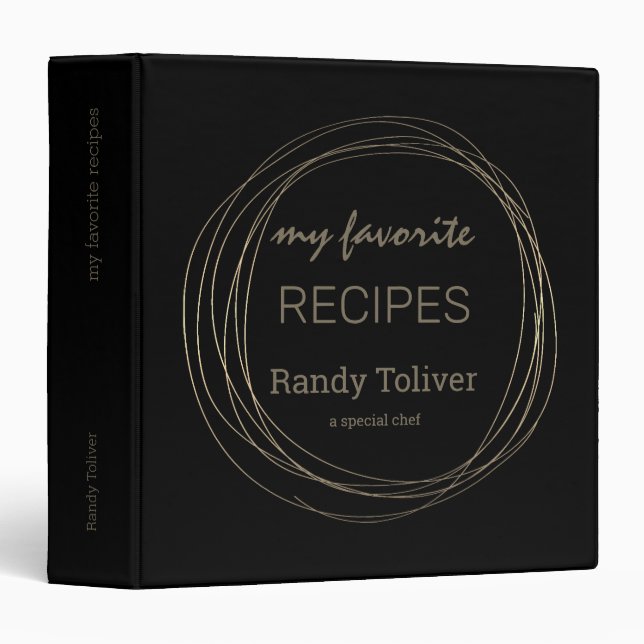 My Favourite Recipes Binder (Front/Spine)