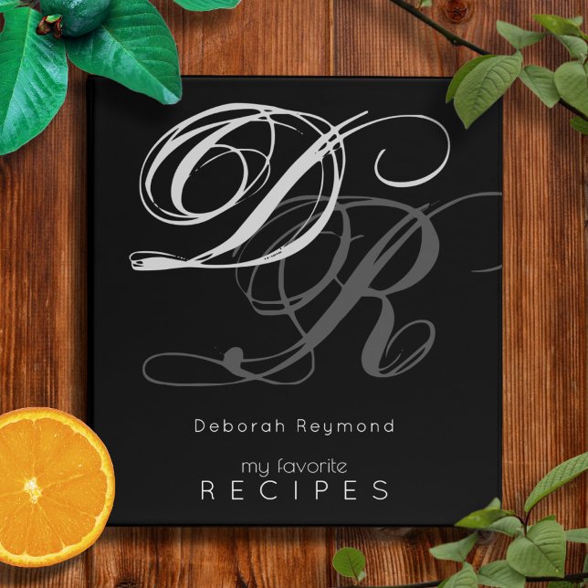 my favourite Recipes / custom-subject black Binder (Creator Uploaded)