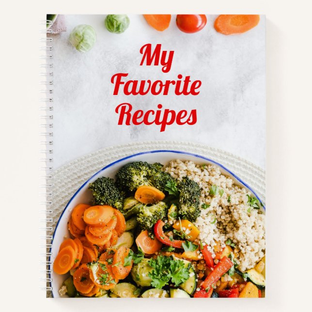 My Favourite Recipes Notebook (Front)