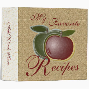 My Favourite Recipes (shiny apples) Binder