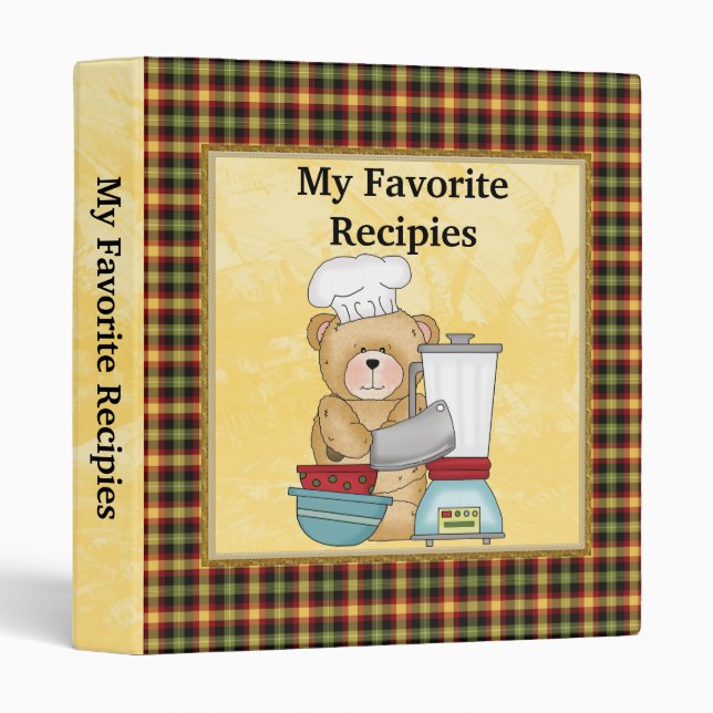 My Favourite Recipies Binder (Front/Spine)