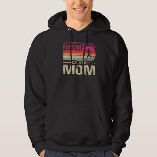 My Favourite Running Buddies Call Me Mom Vintage Hoodie