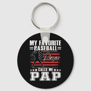 My Favourite Sell Player Calls Me Pap American Fla Keychain