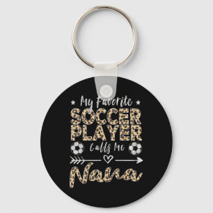 My Favourite Soccer Player Calls Me Nana Soccer Gr Keychain