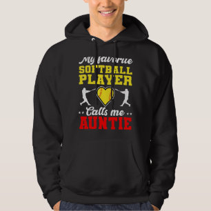 My Favourite Softball Player Calls Me Auntie Mothe Hoodie