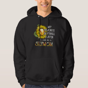 My Favourite Softball Player Calls Me Stepmom Sunf Hoodie