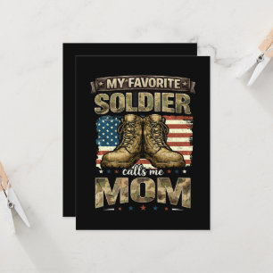 My favourite soldier calls me mom invitation