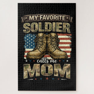 My favourite soldier calls me mom jigsaw puzzle