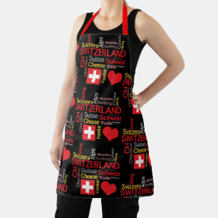 My Favourite Swiss Things Funny Apron