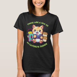 My Favourite Things Gamer Cat Gaming Coffee & The T-Shirt