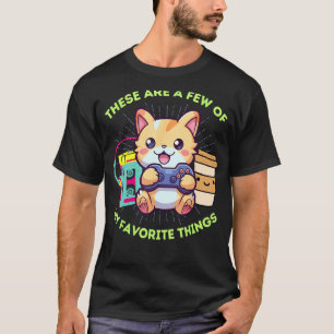 My Favourite Things Gamer Cat Gaming Coffee & The T-Shirt