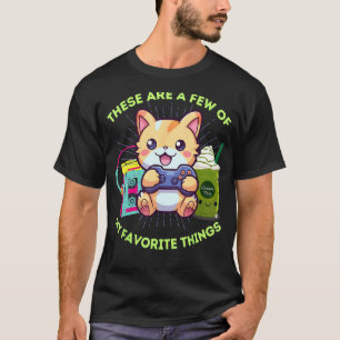 My Favourite Things Gamer Cat Gaming Iced Matcha & T-Shirt