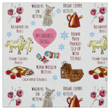 My Favourite Things Hand-Illustrated Cute Christma