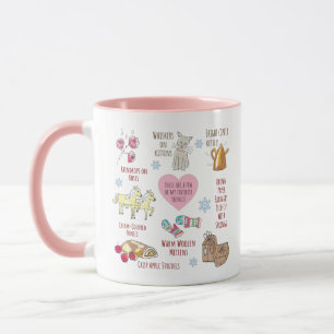 My Favourite Things Sound of Music Cute Hand Drawn Mug