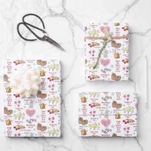 My Favourite Things Sound of Music Cute Hand-Drawn Wrapping Paper Sheet