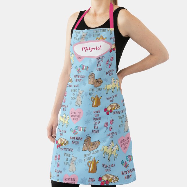 My Favourite Things Sound of Music Personalized  Apron (Insitu)