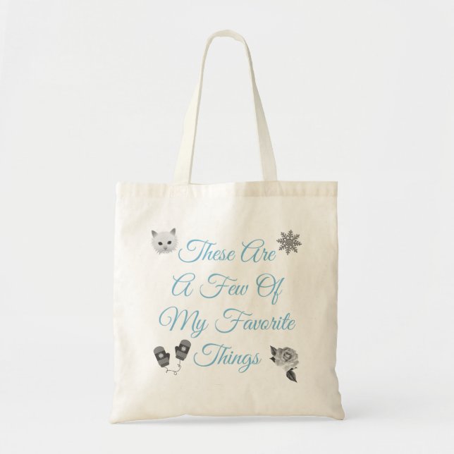 My Favourite Things Tote Bag (Front)
