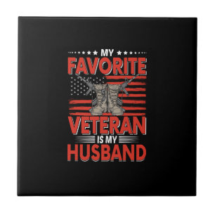 my favourite veteran is my husband tile