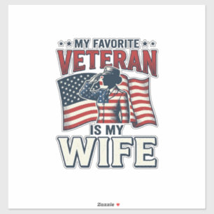 My Favourite Veteran Is My Wife Patriotic Shirt De