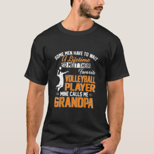 My Favourite Volleyball Player Calls Me Grandpa F T-Shirt