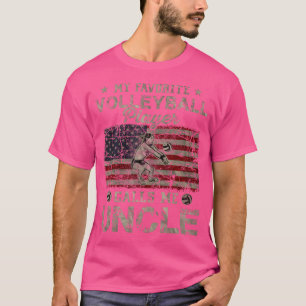 My Favourite Volleyball Player Calls Me Uncle Usa  T-Shirt