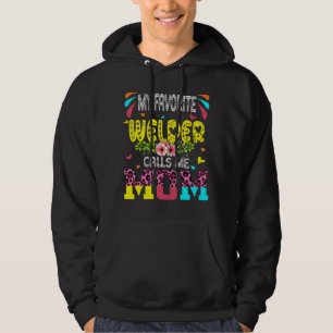 My Favourite Welder Calls Me Mom Cute Leopard Flow Hoodie