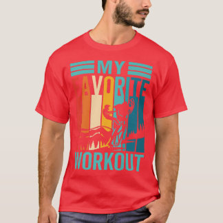 My Favourite Workout Motor Sled Snowmobile T-Shirt
