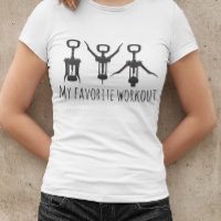 My Favourite Workout Wine Corkscrew Opener Humour