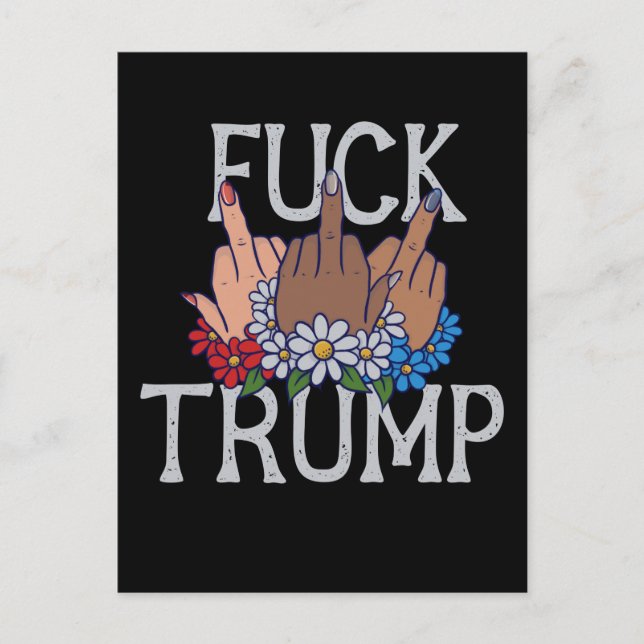 My Feelings on Donald Trump United we Stand Postcard (Front)