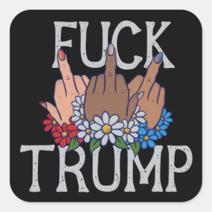 My Feelings on Donald Trump United we Stand Square Sticker