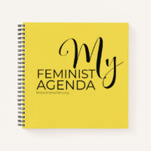My feminist agenda notebook journal