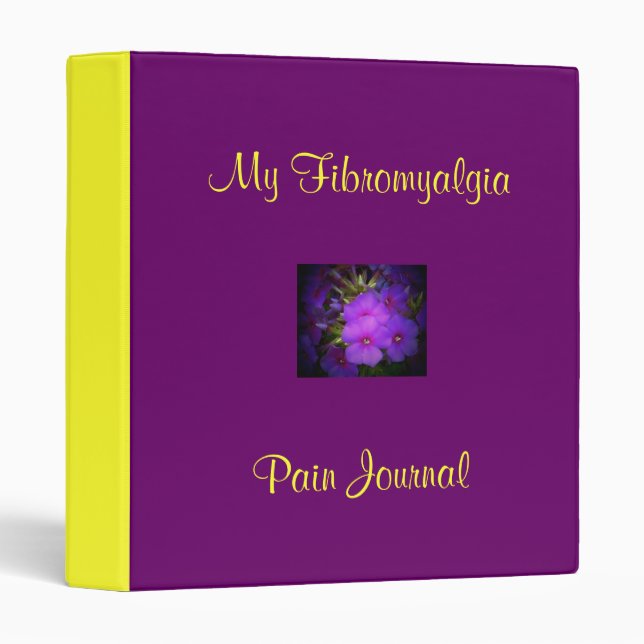My Fibromyalgia Pain Journal-Binder Binder (Front/Spine)