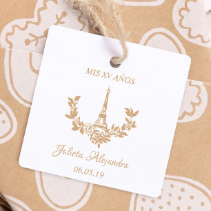 My Fifteen years Floral Design Paris Rubber Stamp